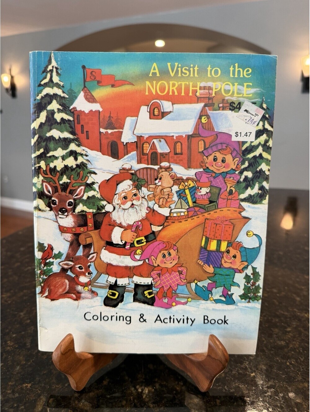 Vintage 1988 Kmart Christmas Jumbo Coloring And Activity Book Unused Rare